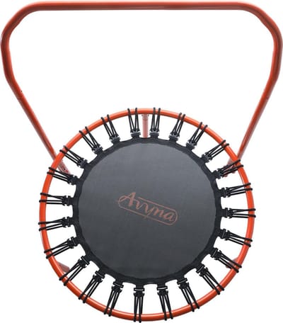 Fitness Trampoline Avyna Ø103 cm – Met Hendel – Oranje – Mini Trampoline voor thuis fitness