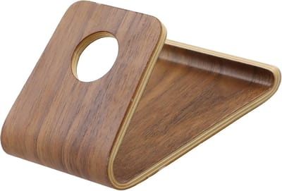 SnelShoppen - Houten smartphonehouder, universele telefoonstandaard voor tafel, elegant houten telefoon dock, ideaal voor mobiel, tablet en e-reader,