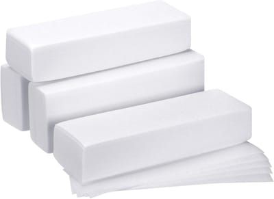 Waxstrips Niet-geweven - Ontharingsstrips Harsen - Ongewenst Haar Verwijderen - Sterke Stoffen Scheuren Niet - 400 stuks - Wit
