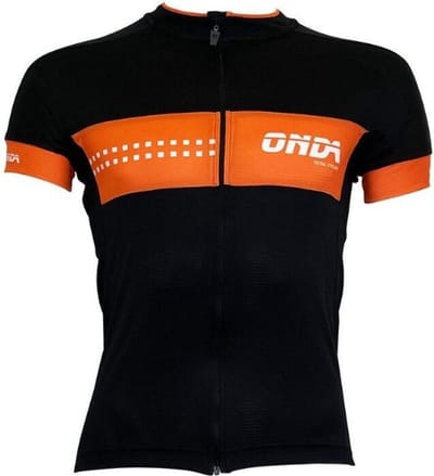ONDA Fietsshirt korte mouw heren Zwart Oranje - Pro FAPV Minho - S