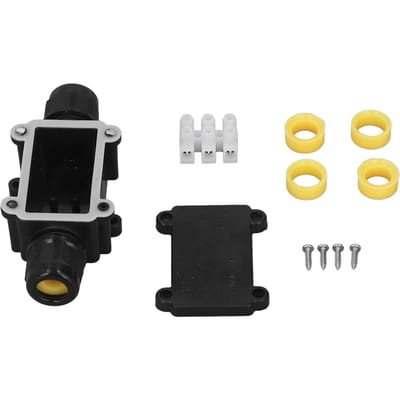 Boîte de jonction IP68 Étanche Connecteur Électrique Extérieur à 3 Voies pour 5 à 9mm 9 à 12mm 12 à 15mm