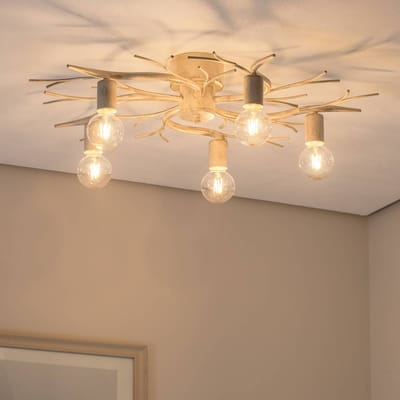 Luminex Plafondlamp Xavier, handgeschilderd,  5-lamps