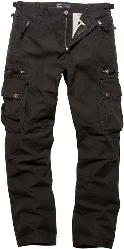 Vintage Industries RICO PANTS Heren Stoffen broeken - zwart - S