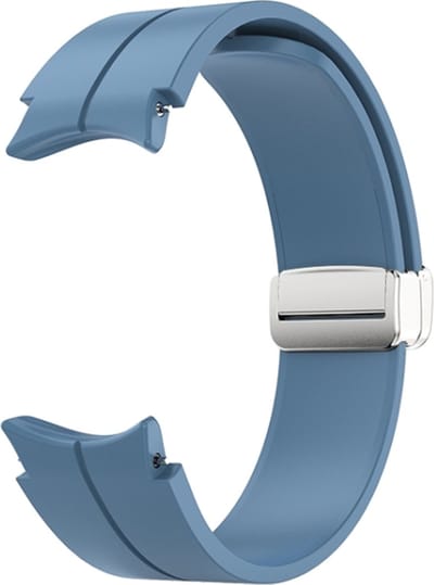 Siliconen bandje - geschikt voor Samsung Galaxy Watch 7 / Watch FE / Watch 6 / Watch 6 Classic / Watch 5 / Watch 5 Pro / Watch 4 / Watch 4 Classic - steenblauw