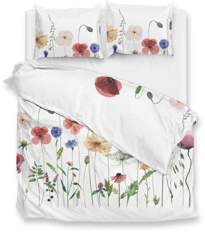 Zohome Dekbedovertrek Allegra - Multi - Bloemen - Dekbedovertrek 240x200/220 cm - 100% Microvezel - Lits-Jumeaux Dekbedovertrek
