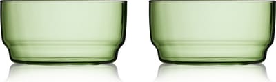 Lyngby Glas Torino Kom 12 cm 2 st. Groen