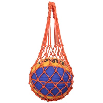 Nylon Basketbal Draagtas Jeugd Voetbal Zelf Trainer Schopnet Voetbal Volleybal Trekkoord Bal Opbergtas red