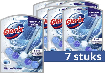 Glorix - WC blokjes - Bleek - 7 Stuks - Voordeelverpakking