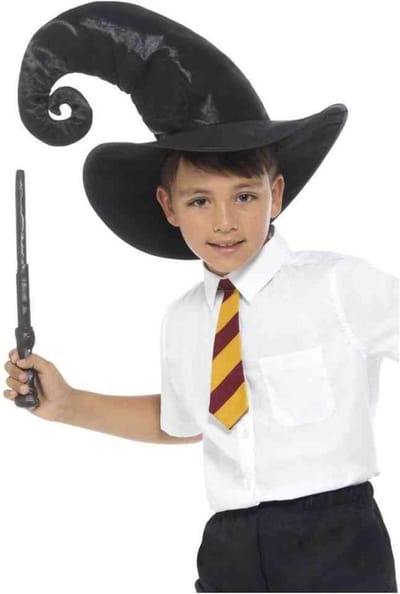 Smiffys - Wizard Kostuum Accessoire Set Kids - Zwart