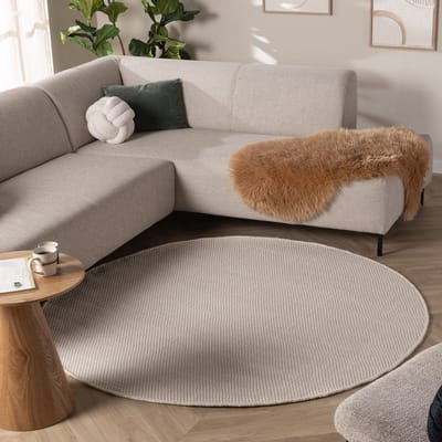 NATURL. Rond wollen vloerkleed - Bliss Creme - Ø 200cm