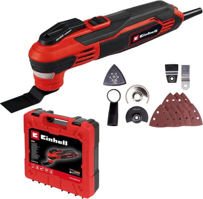 Multifunctioneel Gereedschap - Oscillerend Gereedschap - Diverse Klussen - Snel Wisselen Accessoires - 350 Watt - Rood