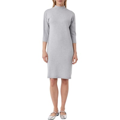 Comma  Dresses Light Grey Maat: 42 | Midi Jurken Outlet | Dames | Grijs