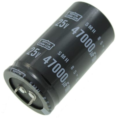 Elco Condensator 47000µF 25V Radiaal Snap-In Elektrolytisch 85°C