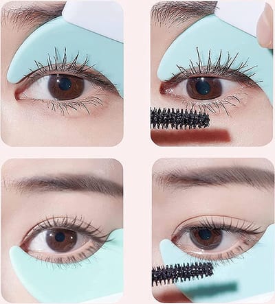 Without Lemon -Crease tool- Oog make-up Stencil - Siliconen - Eyeliner - Mascara - Oogschaduw - Quick Eye make-up tool voor beginners - Mintgroen