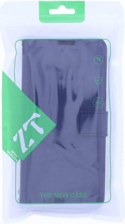 Bookcase Geschikt voor: Motorola Moto E7i Power Donkerblauw - portemonnee hoesje - ZT Accessoires
