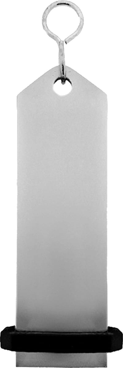 CombiCraft Bumerang hotel sleutelhanger zilver - 100 x 30 mm - 5 stuks