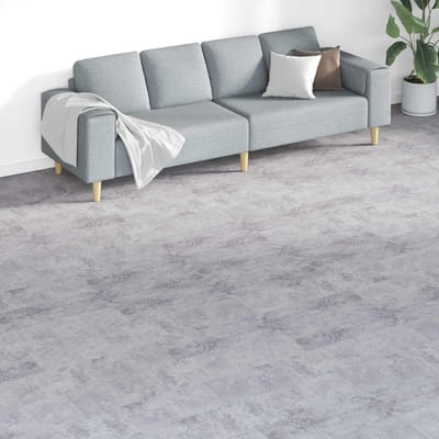 vidaXL - Vloerplanken - Grijs - 5,26 - m² - 18 - st - PVC