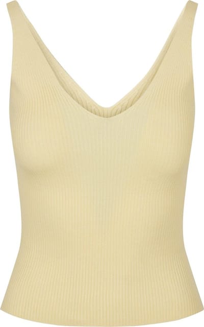 Urban Classics Mouwloze top -4XL- Rib Knit Geel
