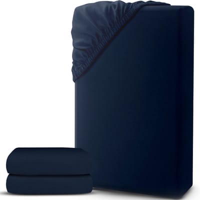 White-Label® Matrasovertrek 90x200 - Dekbedovertrek - Hoeslaken - Matrasbeschermer - Extra Zacht - Blauw