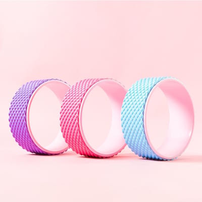 Massage Yoga Wiel Rugtraining Yoga Cirkels Taille Vorm Bodybuilding Buikspieren Gym Professionele Fitness pink