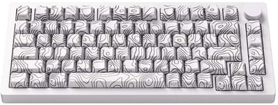 AKKO MONSGEEK M1 V5 - Contour Lines - White RGB Draadloos Hotswap Mechanisch Gaming Toetsenbord