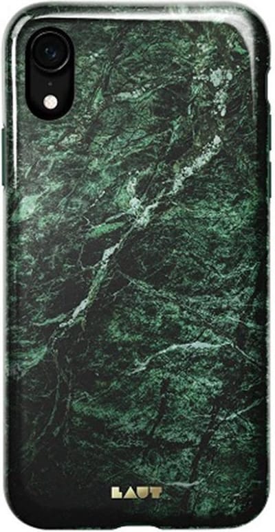 LAUT - iPhone Xr Hoesje - Back Case HUEX Marble Groen
