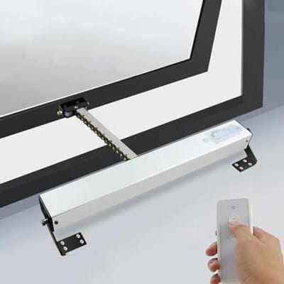 Elektrische Raamopener - Automatische Vensteropener - Comfortabel Ramen - Afstandsbediening Bediening - 300-1000mm Ketting - Zilver