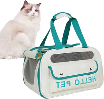 Dieren Transporttas - Reismand Hond - Stressvrij Reizen - Inklapbaar Ontwerp - 40x28x30 cm - Groen