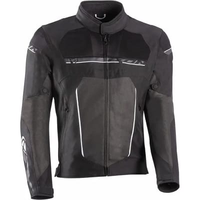 Ixon T-Rex Zwart Wit Grijs Textiele Motorjas - Jas