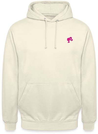 Barbie Silhouet Borduurwerk Hoodie Unisex