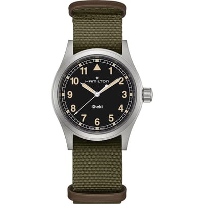 HAMILTON Officiële Khaki Field Quartz 38mm Analoog Zwarte Wijzerplaat H69401930 Horloge [Geautoriseerde Import] [Hamilton] Horloge, Garantie, Heren gray