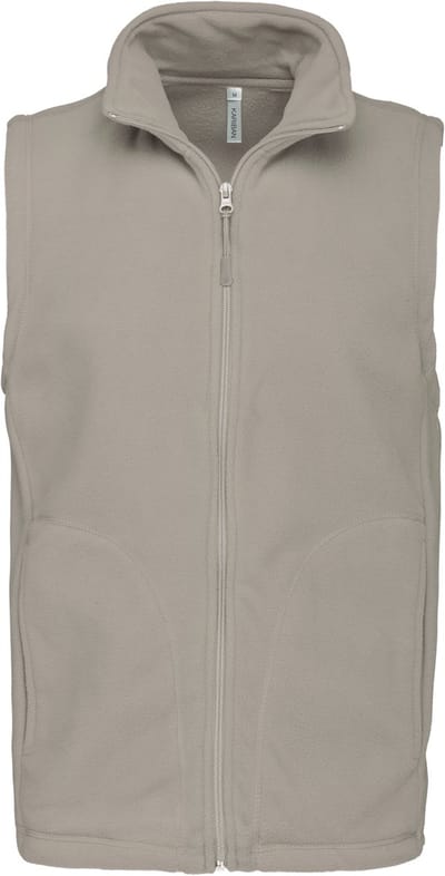Kariban Bodywarmer van microfleece heren K913 - Beige - 5XL