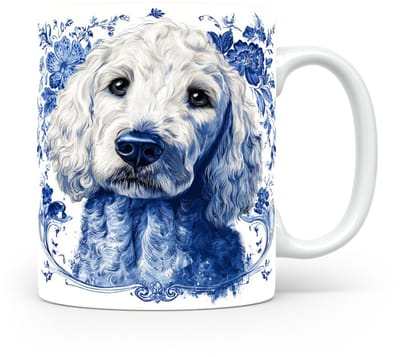 Mok Goldendoodle Beker voor koffie of tas voor thee, cadeau voor dierenliefhebbers, moeder, vader, collega, vriend, vriendin, kantoor, opa, oma, hond, kerst, sinterklaas, verjaardag