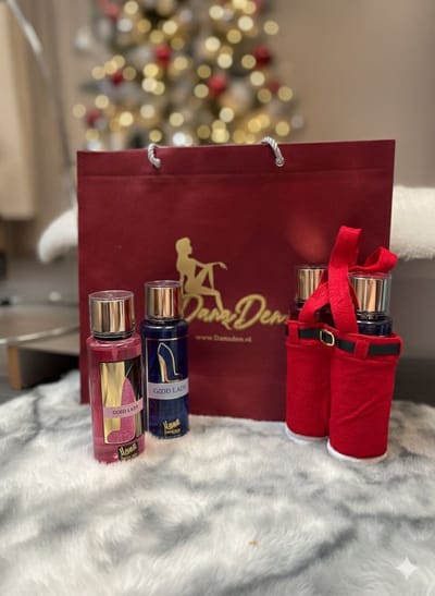 Kerstcadeaupakket – Luxe Bodymists & Kerst Tas