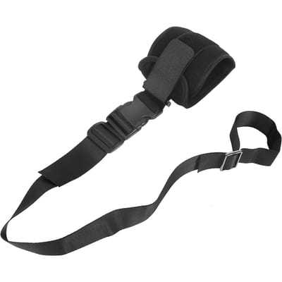 Sangle de Contention des Membres pour Patients Sangle de Fixation Poignet Cheville pour Personnes Âgées Sangle de Contention Noire Membre Inférieur noir