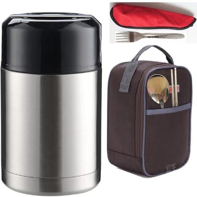 800ml/1000ml/1200ml Voedsel Thermos RVS Vacuüm Geïsoleerde Soepkom Draagbare Lunchbox Kantoor Thuis Thermo Voedselcontainers 800ml&1