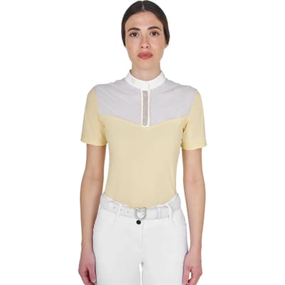 Polo met discrete en elegante strass voor dames Equestro