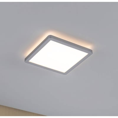 LED-paneel Atria Shine Backlight hoekig 190x190 mm 11,2W 900lm 3000K Chroom mat