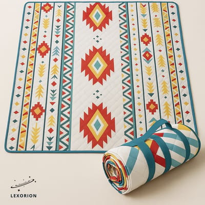 Lexorion Meadow - Picknickdeken - Waterdicht Picknickkleed - 200x300 cm - Comfortabel, Extra Groot en Opvouwbaar Buitenlaken - Ideaal voor Picknick, Strand, Camping en Speeltuin - Groot en Zandbestendig Dekens voor 6-8 Personen