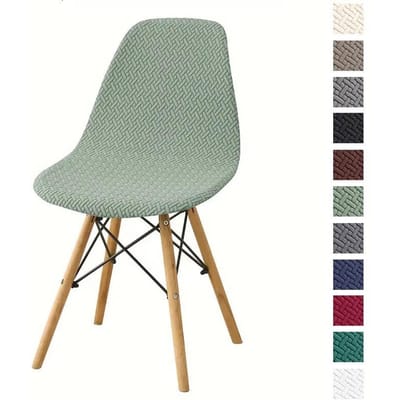 Nieuwste Shell Stoelhoes voor Thuisgebruik Hotel Restaurant Eetstoel Eames Shell Stoelhoes T-vormige Stofdichte Stoelhoes 40*40*22cm