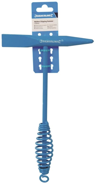 Silverline Lashamer - Roestbestendig - Punt- en beiteleinde - Blauw - 250 mm