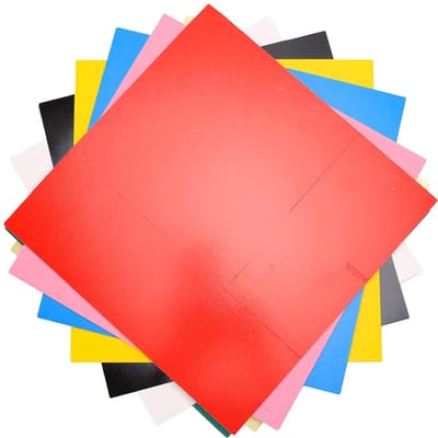 8 Pièces Feuille de Contreplaqué Double Face Colorée 300x300x3mm Feuille de Tilleul pour Gravure Découpe Artisanat or
