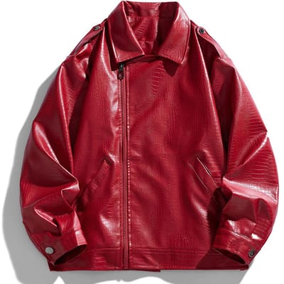 Nieuwe Winter Trendy Eenvoudige Mode Trendy Kraag Knopen Jas Casual Leren Jas voor Mannen XXL