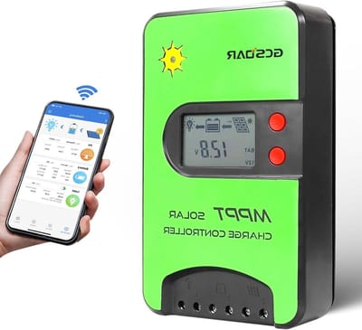 Zonne Laadregelaar - MPPT Controller - Energie Beheer - Automatische 12V/24V - 75V PV Max - Zwart