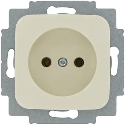 Busch Jaeger Inbouwstopcontact Si Reflex Ongeaard 1-polig Crème Ip20