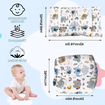 Comfortabele Hoofdkussen voor Kinderstoel, Set van 2, Biologisch Katoen, Waterdicht, Makkelijk Schoon te Maken en Wasbaar in de Wasmachine