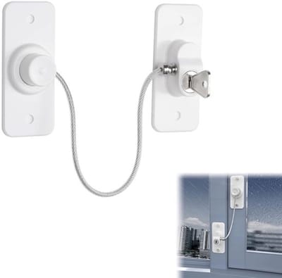 Allecto - Kinderbeveiliging - Raambeveiliging - Veiligheidsslot - Wit