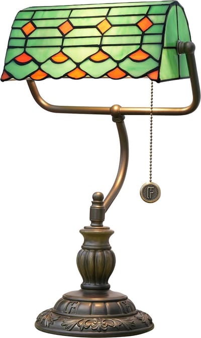 Lexium Bankierslamp - Notarislamp - Notarislamp groen - Bureaulamp groen - Bankierslamp groen - Notarislamp bankierslamp