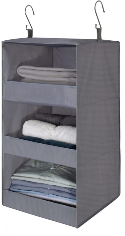 Unyqoos ® Ruime Hangende Opbergoplossing met 3 Compartimenten voor Kledingkasten en Reisgebruik
