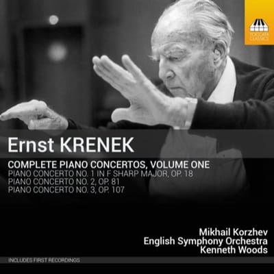 Mikhail Korzhev, English Symphony Orchestra, Kenneth Woods - Krenek: Complete Piano Concertos, Vol. 1 (CD)